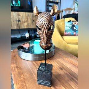 Exotic Giraffe Mask Tealight Holder